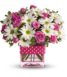 Teleflora's Polka Dots and Posies from Victor Mathis Florist in Louisville, KY